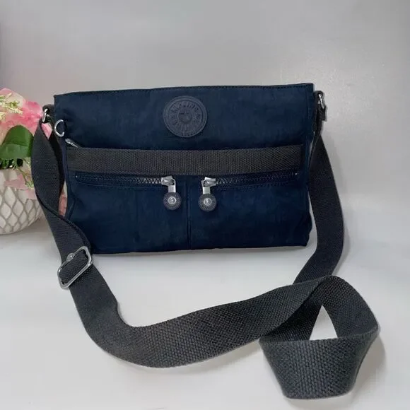 Kipling Nylon Crossbody Blue Medium - Picture 2 of 9